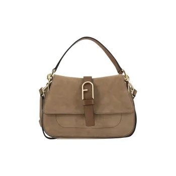 Furla Suede Shoulder Bag, Crossbody Bag, Handbag Mini Women's Brown