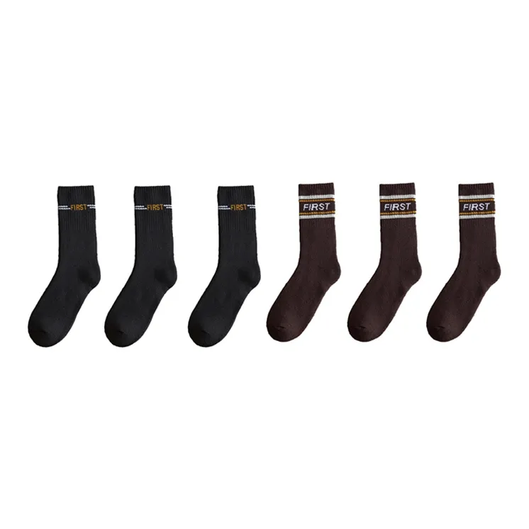 YUZHAOLIN Mid Calf Socks Men's Multi double Loading-16