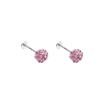 EAR PARTNER 999 Fine Silver Stud Earrings Women's