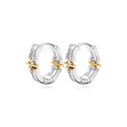 Lang Wind S925 Silver Ear Cuff Men's