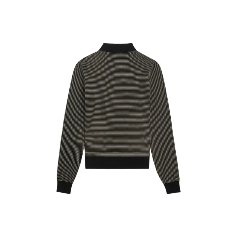 CELINE Triomphe Polo Shirt In Striped Jersey-1