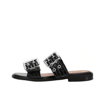 GANNI Slide Slippers Women's Black