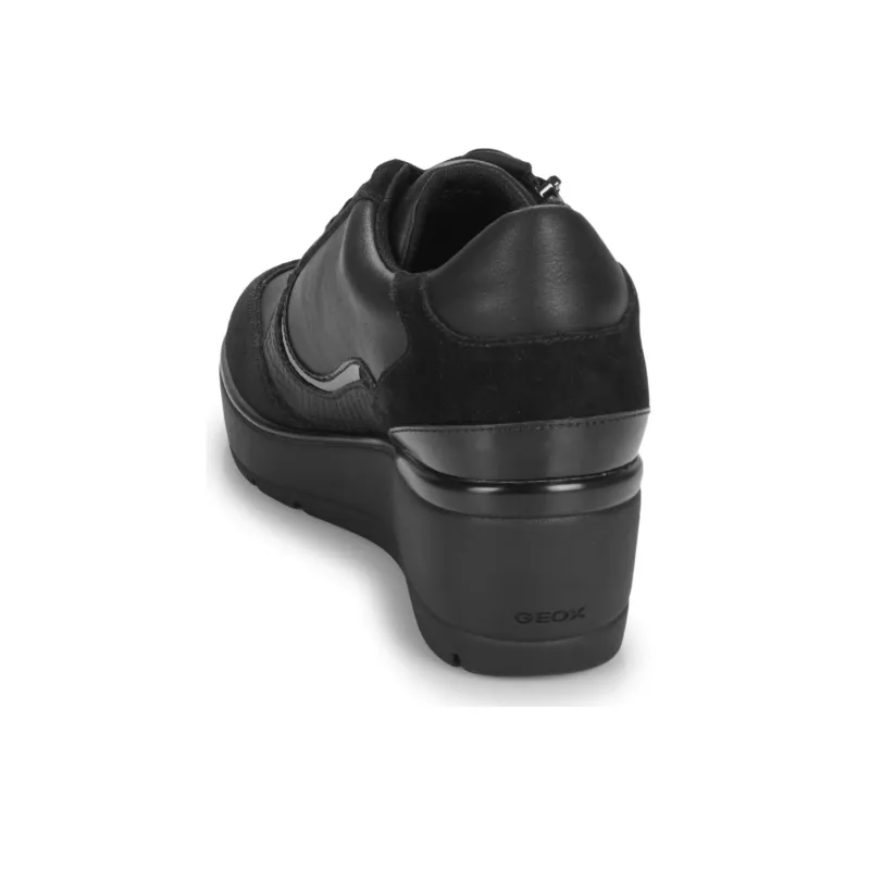 GEOX Slip Resistant Low Top Casual Shoes Women's Black-4