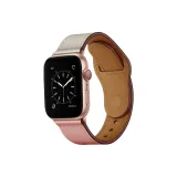 Stud Button Leather, Pink White