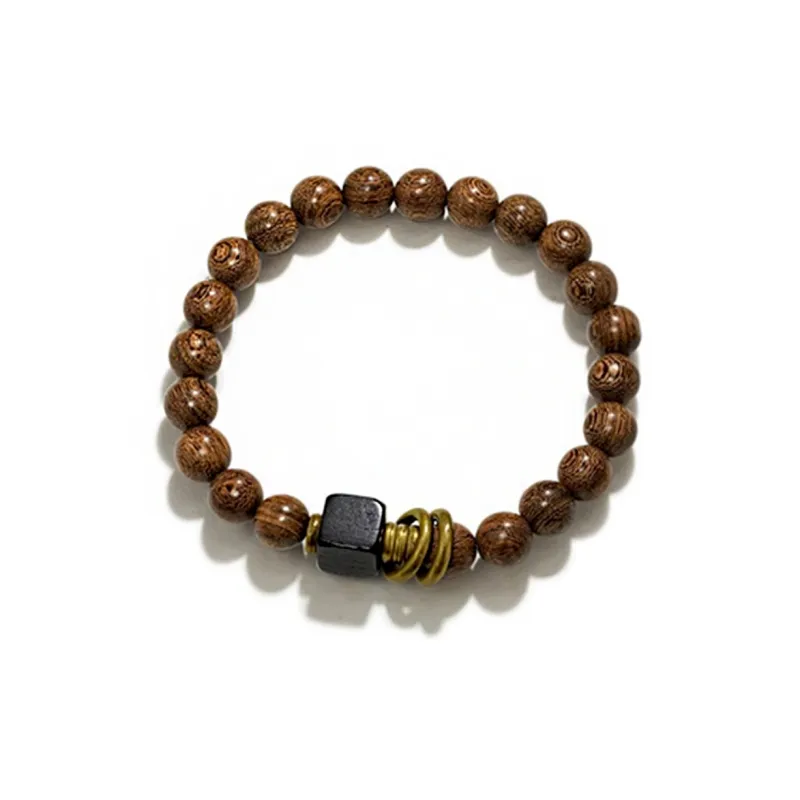 JIAFULAI Green Sandalwood Bracelets Unisex-1