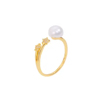 ZHENZHUAOMI Freshwater Pearl Rings Women's