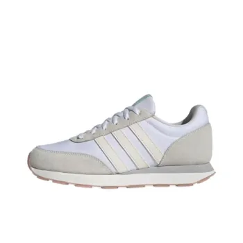 Adidas Run 60s Anti Slip Wear Resistant Low Top Running Shoes Women's White