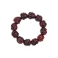 India Small-Leaf Red Sandalwood-Ball-Holding Chinese Auspicious Animal Beaded Bracelet