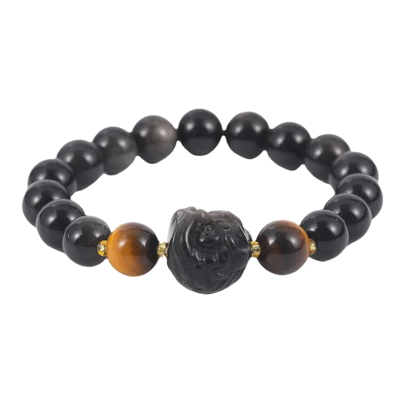 Tanner Obsidian Bracelets Unisex-1