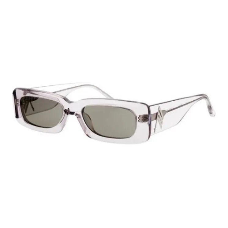 The Attico X Linda Farrow Mini Marfa Rectangle Frame Sunglasses-0