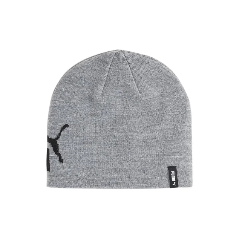 PUMA Knitted Fabric Beanies Unisex Gray-1