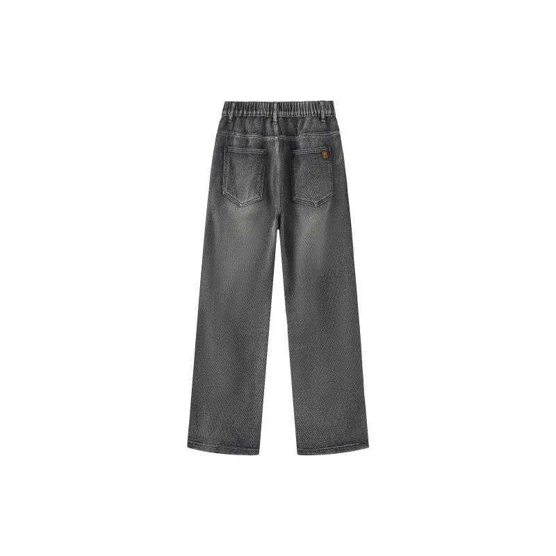 COLDSTONE Dragon Scale Pattern Jeans Unisex-8