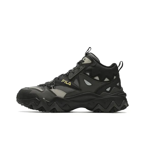 FILA Oakmont 2 Cushioning Anti Slip And Wear Resistant Mid Top Casual Shoes Men's Green Black