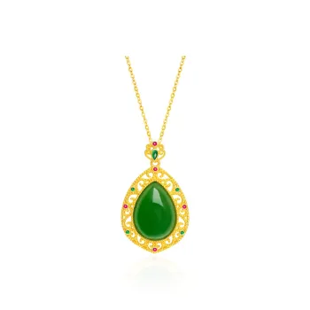 Begoris Hetian Jade Necklaces Jasper Women's