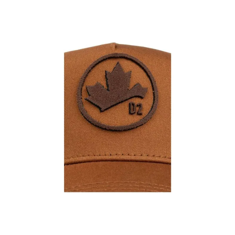 DSQUARED2 Maple Leaf Appliqué Distressed Baseball Cap-2