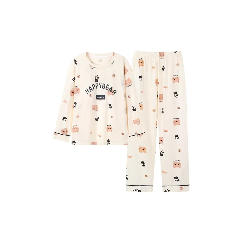 Follow The United States Pajama Set Women's Ecru-0