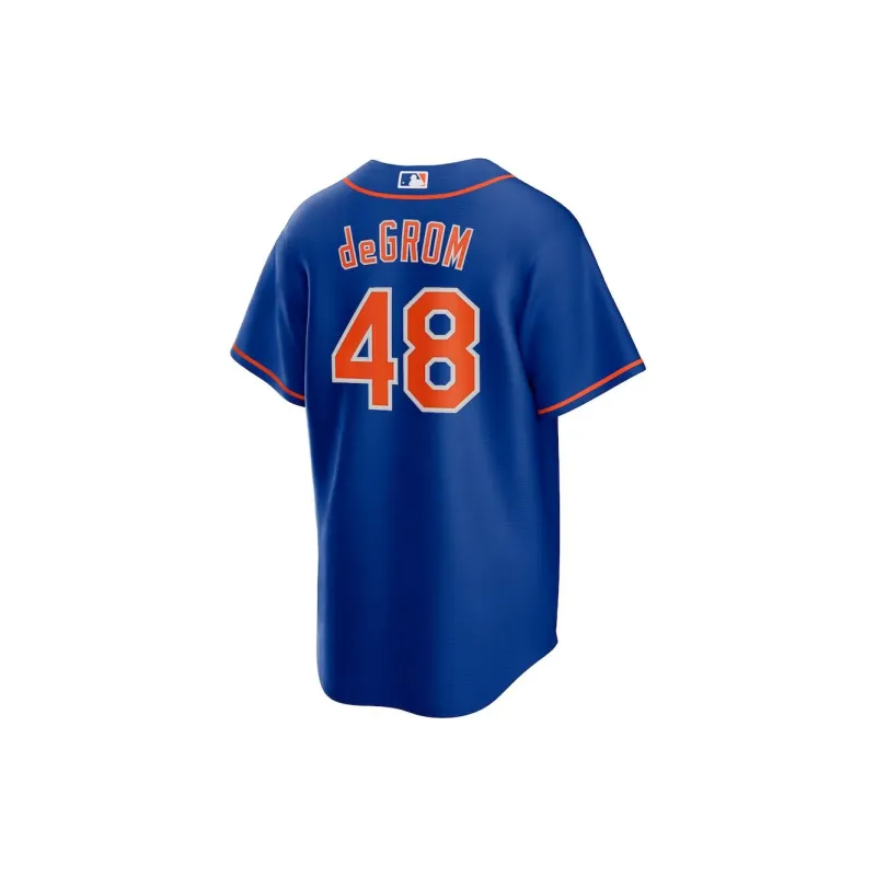 Nike New York Mets Jacob DeGrom Baseball Jacket Men's Blue-1