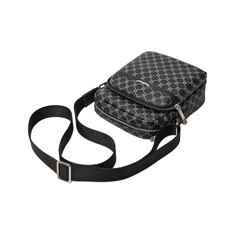 Marino Orlandi Synthetic Leather Classic And Versatile Shoulder Bag Crossbody Bag Regular Men's Black-4