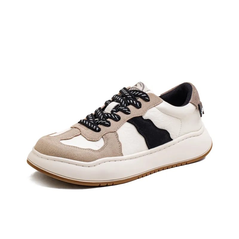 MADEN Height Increasing Low Top Skateboard Shoes Men's Washed Paper Color-1