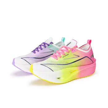 PCSC Cushioned Slip Resistant Abrasion Resistant Breathable Low Top Running Shoes Men's Pink Purple Mismatched