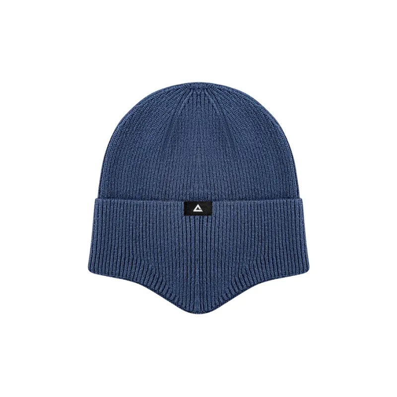 PEAK Viscose, Polyester Beanies Unisex Navy Blue-1