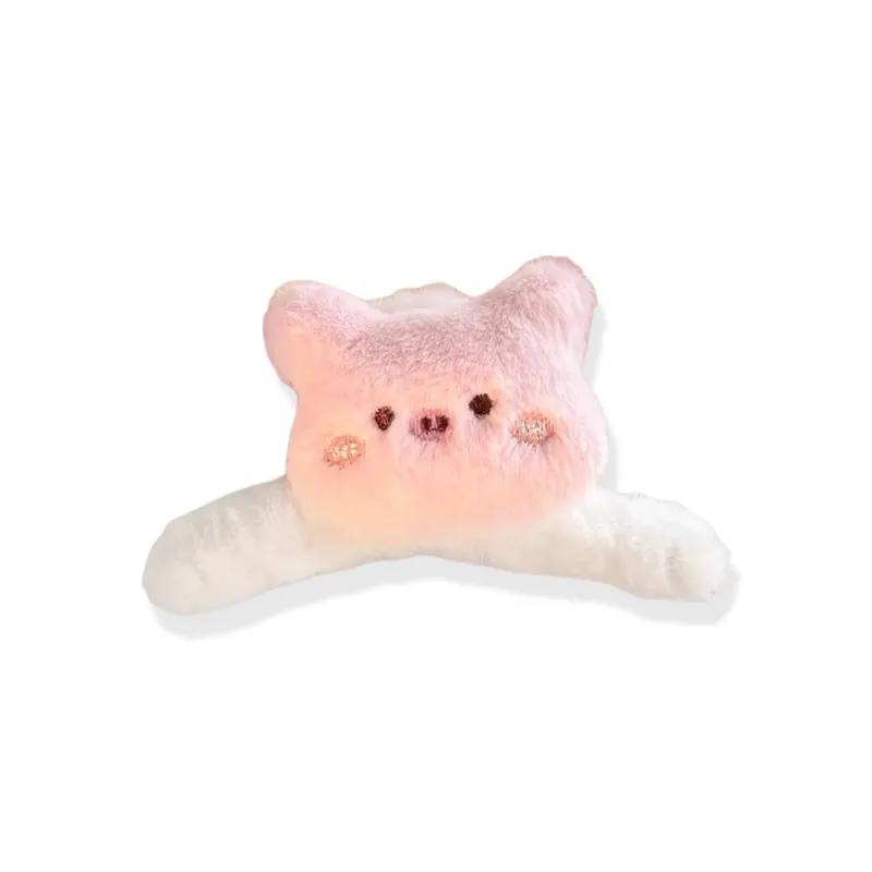 Inkopper Plush Hair Clips Women's-4