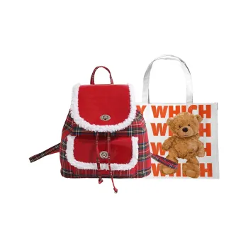 Bywhich PU Backpack Regular Women's Red