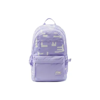 LiNing Sports Life Collection Polyester Backpack Women's Light Purple