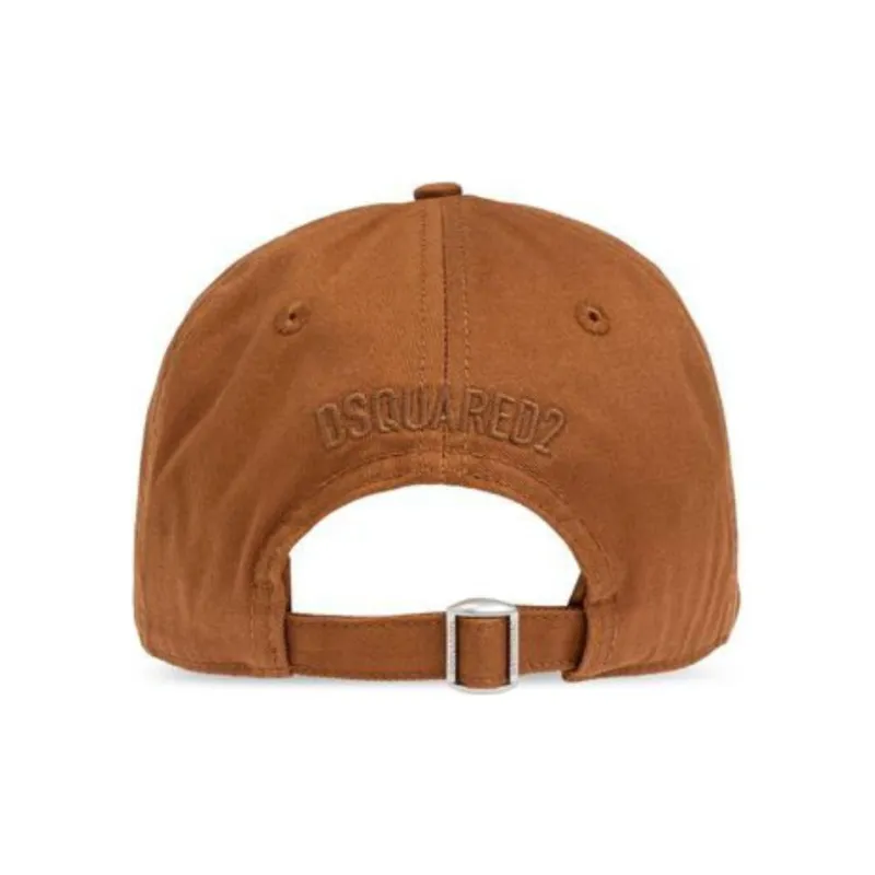 DSQUARED2 Maple Leaf Appliqué Distressed Baseball Cap-1