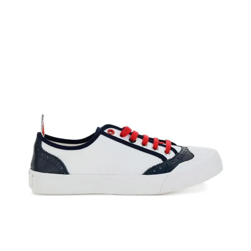 THOM BROWNE· Low Top Skateboard Shoes Women's White-4