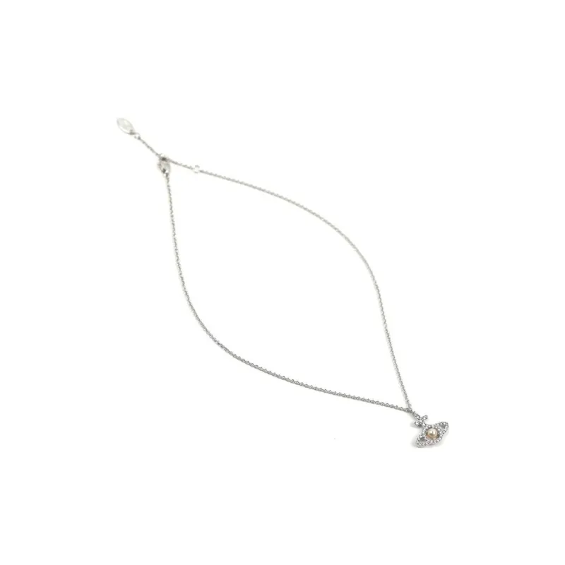Vivienne Westwood Olympia Logo-Embellished Necklace-1