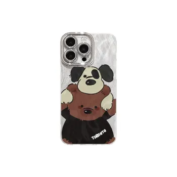 XIANGRIKE TPU Material Bear Shaped Phone Case Compatible With IPhone 15/14 Plus/13/12/11/15 Pro Max/XS/XR/XS Max/8 Plus