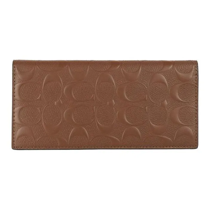 COACH Genuine Leather Wallet Men's Brown-0