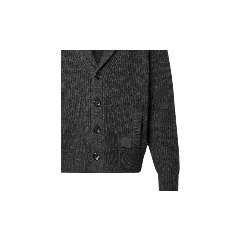 LOUIS VUITTON Cashmere Blend Shawl Collar Cardigan-3