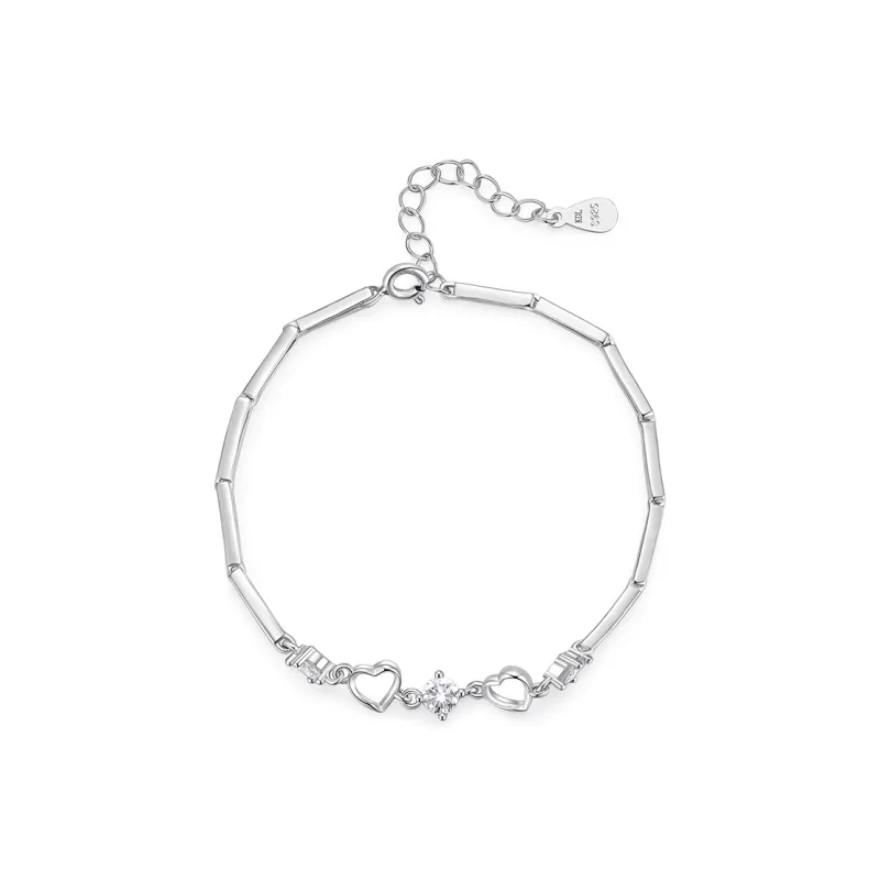 KADER 925 Sterling Silver Bracelets Women's Silver Girl Birthday Confession Commemoration Gift-2