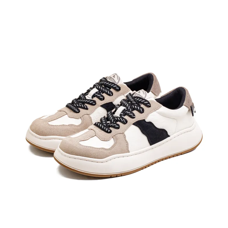 MADEN Height Increasing Low Top Skateboard Shoes Men's Washed Paper Color-2