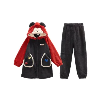 GUKOO x Disney Mickey Series Pajama Set Women's Bear Black