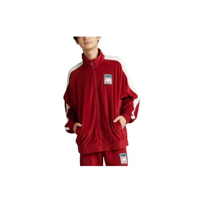 PUMA T7NEKO san FW24 Jackets & Coats Unisex Dark Red-2