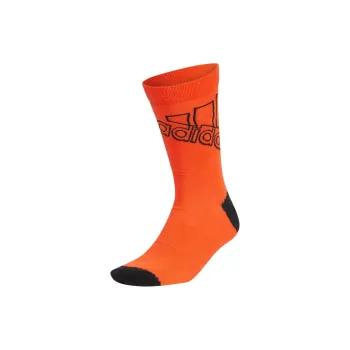 Adidas CL SC BRAND Mid Calf Socks Unisex 1 Pack Half Neon Red/Black