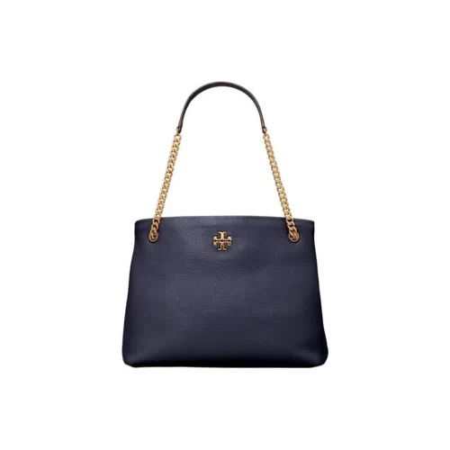 TORY BURCH Kira Lambskin Tote Bag Shopping Bag Handbag Shoulder Bag Women's Marine