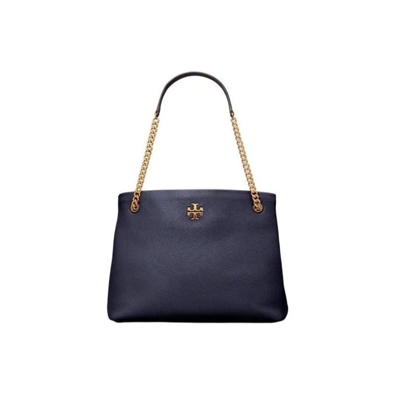 TORY BURCH Kira Lambskin Tote Bag, Shopping Bag, Handbag, Shoulder Bag Women's Marine-0