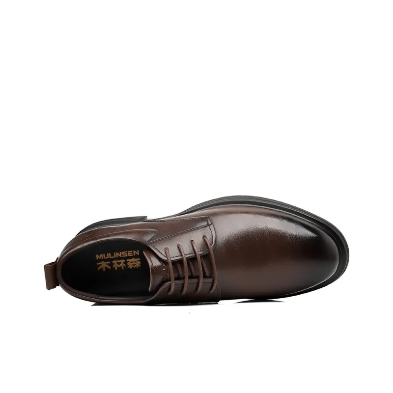 Mulinsen Men's Casual Shoes Men Low Top Brown-9
