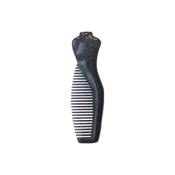 XIBI Green Sandalwood Wood Peachwood Creative Cheongsam Wooden Comb Straight Hair