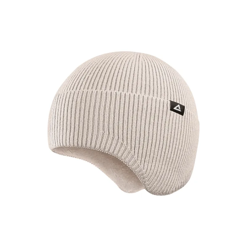 PEAK Viscose Polyester Polyamide Beanies Thickened And Fleece Lined Unisex Apricot-0
