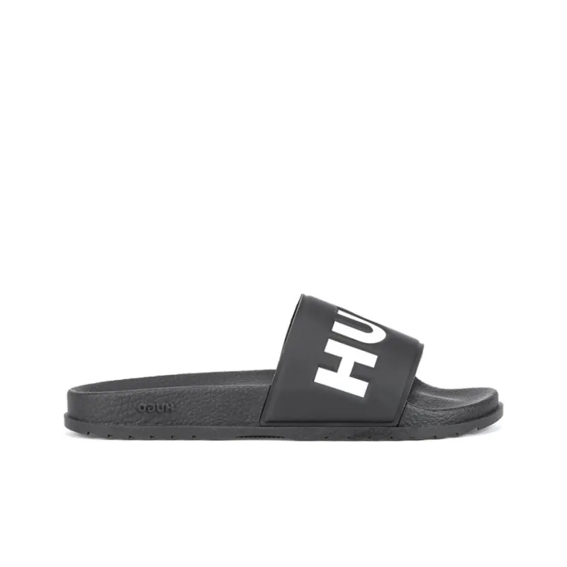 HUGO BOSS Rubber Sole Slide Slippers Men's Black-1