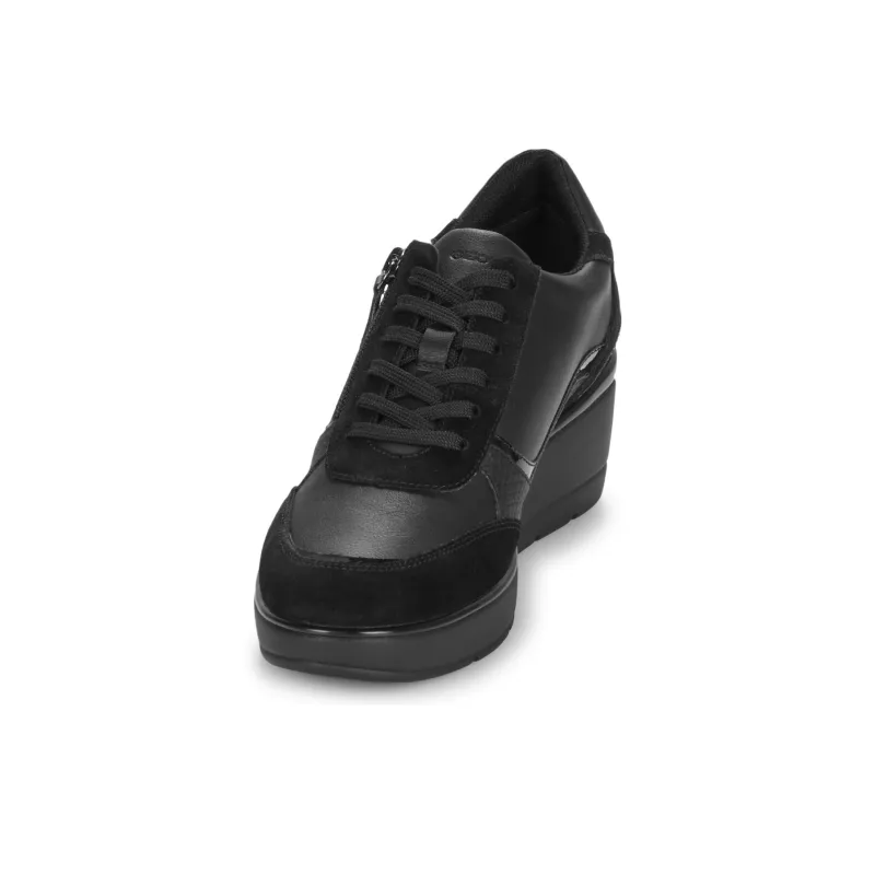 GEOX Slip Resistant Low Top Casual Shoes Women's Black-3