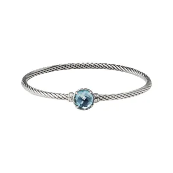 David Yurman Sterling Silver Petite Chatelaine Bracelet 3mm