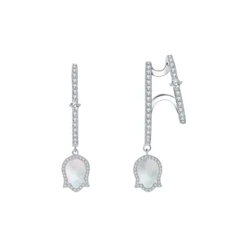 BABYBEI Mother Of Pearl Earrings Women's