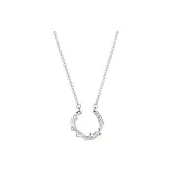MOONS FAME 925 Sterling Silver Necklaces Unisex