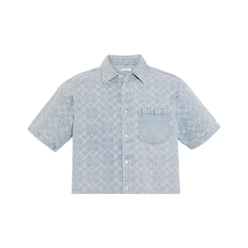 COACH SS22 Shirt Men's Light Blue-2